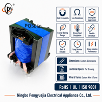 Transformateur de puissance à découpage personnalisé 1W-10000W à noyau de ferrite, à faible perte, avec échantillon gratuit