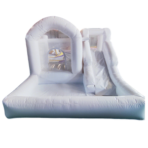 Vente en gros de trampolines gonflables portables en PVC de couleur personnalisée, toboggans, piscines à balles, <span class=keywords><strong>mini</strong></span> châteaux, trampolines multifonctionnels 3x3.2m - Product Image 6