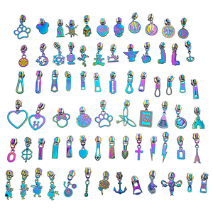 Tirazip in Metallo Personalizzato con Logo, Design in Lega per Borse # 5 Cursori per Cerniere in Nylon per Borse - Product Image 4