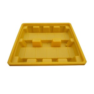 <span class=keywords><strong>4</strong></span> tambor <span class=keywords><strong>de</strong></span> plástico amarillo <span class=keywords><strong>de</strong></span> contención <span class=keywords><strong>de</strong></span> plataforma adecuado para almacenamiento <span class=keywords><strong>de</strong></span> productos químicos - Product Image 4
