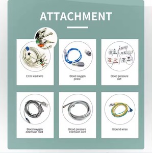 จอภาพสัตวแพทย์แบบพกพาขนาด12.1นิ้วเครื่องตรวจจับคลื่นไฟฟ้า ECG แบบ2ชั่วโมง3ระดับเครื่องมือตรวจสอบสัตวแพทย์ - Product Image 6