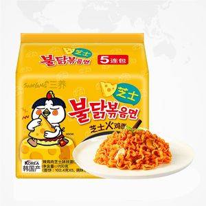Vente en gros de nouilles instantanées au poulet <span class=keywords><strong>coréen</strong></span> saveur exotique 700g (140g * 5 paquets) <span class=keywords><strong>Ramen</strong></span> épicé au fromage à la crème - Product Image 4