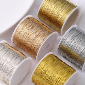 <span class=keywords><strong>Filo</strong></span> per Perline in Rame Placcato Oro 18K, Bobina da 100m, Argento e Oro Rosa, per Accessori per Capelli Fai-da-Te, Creazione di Gioielli, Vendita all'Ingrosso - Product Image 2