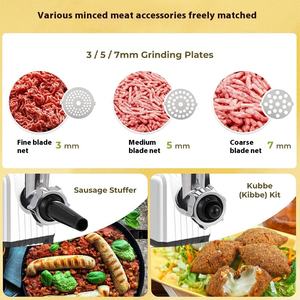 Picadora de Carne Eléctrica, Picadora de Alimentos de Acero Inoxidable de Alta Resistencia para Uso Doméstico en la Cocina, Venta al por Mayor - Product Image 2