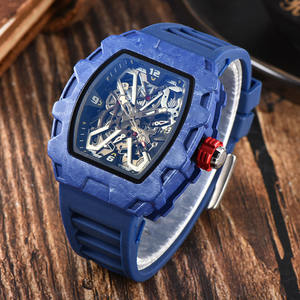 นาฬิกาข้อมือกลไกโครงกระดูกสุดหรูแบบสั่งทำพิเศษสำหรับผู้หญิง พร้อมโลโก้ สายซิลิโคนกันน้ำ และนาฬิกาข้อมืออัตโนมัติสำหรับผู้ชาย - Product Image 3