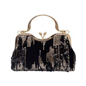 Clutch-Abendtasche für Damen, glitzernde Handtasche mit Strass-Kette für Hochzeit und Party - Product Image 3