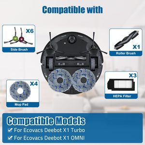 Kit pour pièces de rechange pour aspirateur robot <span class=keywords><strong>Ecovacs</strong></span> <span class=keywords><strong>Deebot</strong></span> X1 TURBO/OMNI - Product Image 2