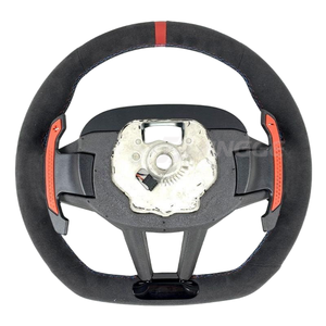 พวงมาลัยหุ้มอัลคันทาร่าแบบมีระบบทำความร้อนสำหรับรถบีเอ็มดับเบิลยู ซีรีส์ G รุ่น G20 G30 G80 G30 M3 G82 M240i G30 M550i M240i Lci M5 G90 G15 M40i - Product Image 6