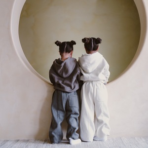 Venta al por mayor Niños Sudadera con capucha Conjunto Niños Jogger Conjuntos Personalizar Niños Chándales Pantalones de chándal Conjuntos de ropa Chándal - Product Image 2