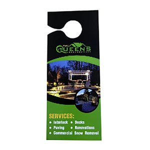 Asılı şekilli promosyon broşür kapı kilidi kanca kapı kolu reklam araba ekleme park kilitleme üretimi baskılı - Product Image 3