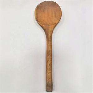 Utensilios de Cocina Ecológicos de Madera de Acacia, Juego de 2 Cucharas para Servir y Espátula Plana para Utensilios Antiadherentes, 100% Hechos a Mano, Estilo Americano - Product Image 3