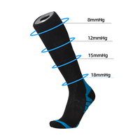 Chaussettes de compression en éponge athlétique personnalisées Elite Chaussettes de sport de compression ergonomiques-Semelle à friction élevée pour une protection antidérapante