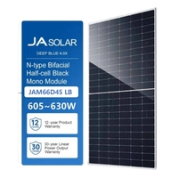 JA Deepblue 4,0 Pro Series JAM66D45 605-630 LB Comercial Tipo N Doble Vidrio Bifacial Monocristalino 615W 625W Módulos solares