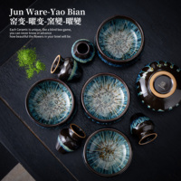 Ensemble de thé japonais Japandi en gros d'usine, écologique, coffret cadeau, cuillère en bambou, emballage personnalisé avec logo, 7 pièces, ensemble matcha bleu