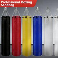 Sacs de frappe lourds suspendus en cuir PU pour la boxe, équipement de fitness, entraînement et sparring, personnalisables avec logo, pour salle de sport