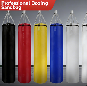 Sacs de frappe lourds suspendus en cuir PU pour la <span class=keywords><strong>boxe</strong></span>, équipement de fitness, entraînement et sparring, personnalisables avec logo, pour salle de sport - Product Image 2