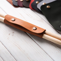 Porte-bâtonnets de batterie portable en cuir PU, accessoires de batterie, étui pour bâtonnets de batterie, cadeau pour batteur