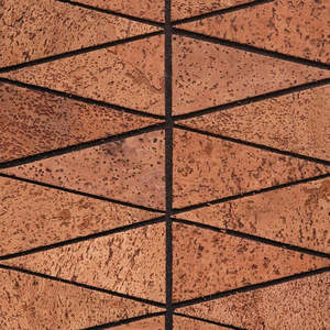 Carreaux muraux rectangulaires Kapson Globex 100% liège naturel durable, style Art déco moderne, épaisseur 8 mm, dimension 02, décoratifs - Product Image 3