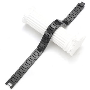 Pulseira de Corrente e Elos de Aço Inoxidável com Revestimento Preto, Estilosa e Moderna, com Padrão Geométrico para Aniversário Unissex - Product Image 4