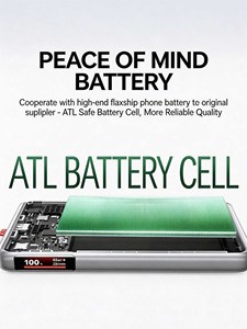 UGREEN 45W PD Fast Charging Power Bank 10000mAh Built-in USB-<b>C</b> <b>Cable</b> Portable <b>Charger</b> with Digital Display - Product Image 3