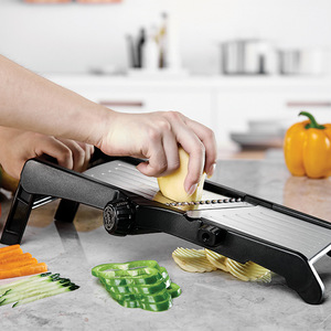 <span class=keywords><strong>Mandoline</strong></span> manuelle Coupe-légumes Coupe-légumes efficace avec protection en plastique pour l'ail et les légumes - Product Image 1