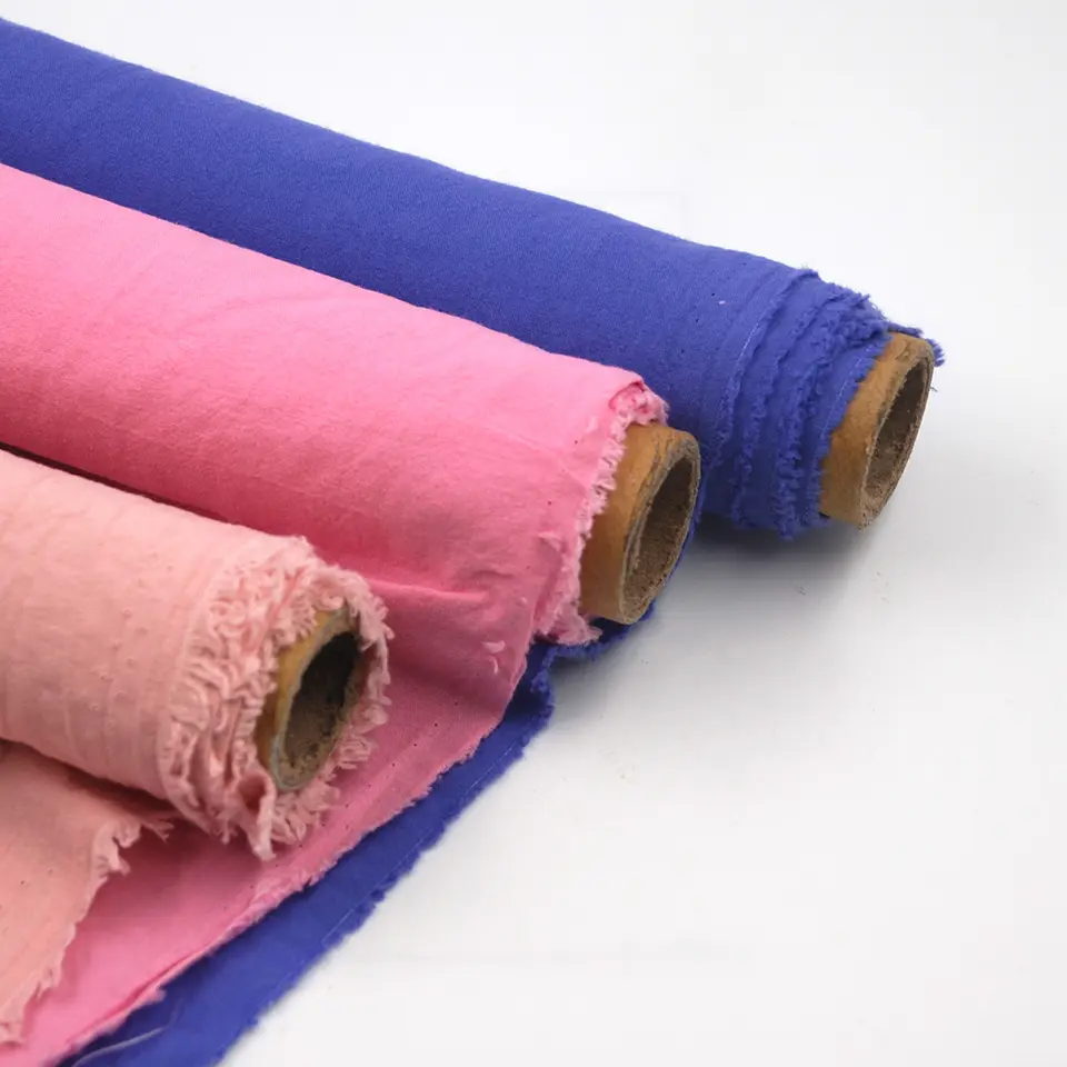 Tela de algodón 100% para mujer y hombre, tejido transpirable de color puro, venta al por mayor de fábrica