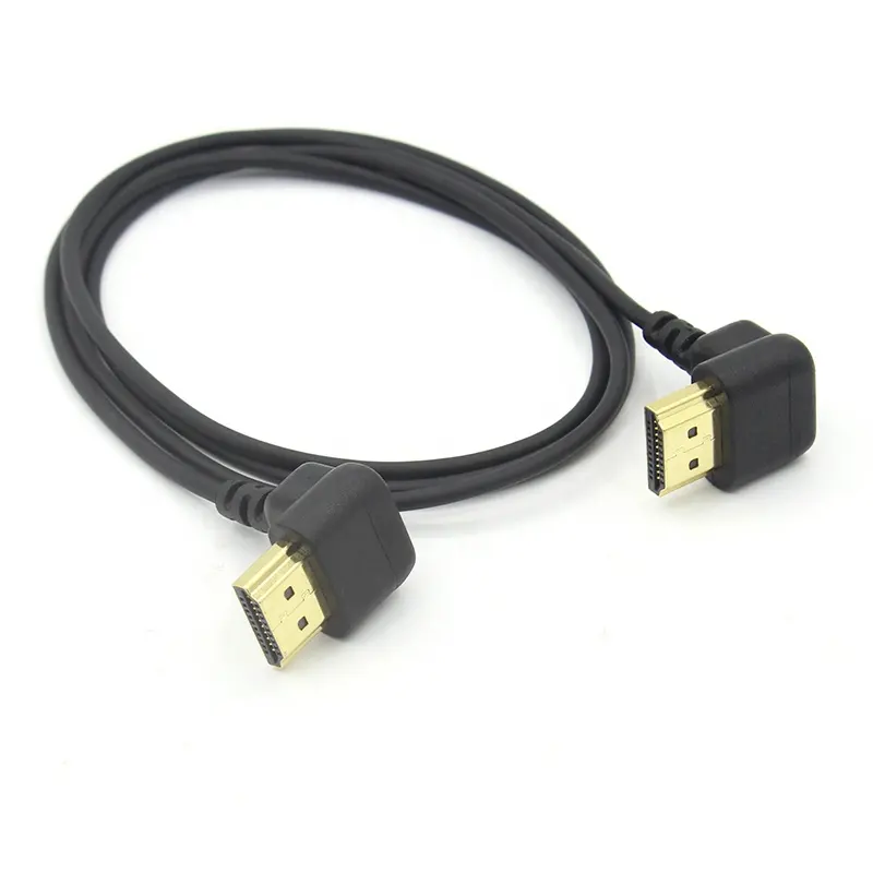 0.8m Most Slim and Flexible 90 Degree Right Angled HDMI Cable for HD Camera Drone