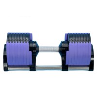 Mancuerna Ajustable Feelgala con Recubrimiento en Polvo, 4 kg, Capacidad de Peso Máxima de 40 kg, para Fitness y Entrenamiento Físico