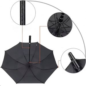 Parapluie de golf automatique Xdh7411 à double ventilation, extra large, surdimensionné, imperméable et coupe-vent, 47/62/68 pouces - Product Image 2