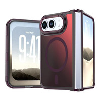 Coque de téléphone magnétique antichoc à effet laser dégradé pour iPhone Duo, compatible avec la charge sans fil pour Apple iPhone Duo, coque de téléphone effet caméléon
