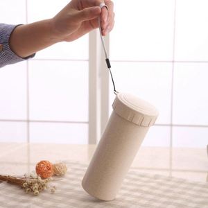 Sy89 Nueva Taza de Plástico Ecológica Resistente al Calor de 350 ml, Libre de BPA, con Fibra de Paja de Trigo, Botella de Agua Portátil Biodegradable - Product Image 4