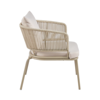 Chaise moderne empilable en rotin pour l'intérieur et l'extérieur ensemble de tables à thé pour restaurants cafés cafés cafés hôpitaux hôtels gymnases