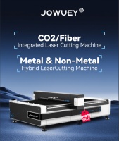 Máquina Láser Híbrida de Fibra y CO2 Jowuey, Máquina de Corte Láser de Doble Cabezal con Láser de CO2 y Láser de Fibra para Metal, Acrílico y Madera