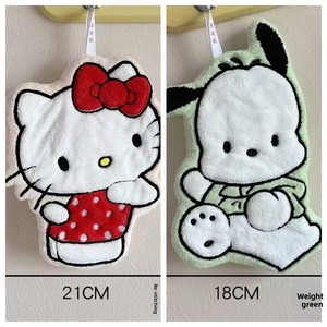 <span class=keywords><strong>Toalla</strong></span> <span class=keywords><strong>de</strong></span> mano colgante con dibujos <span class=keywords><strong>de</strong></span> gatos y perros, absorbente, gruesa, <span class=keywords><strong>de</strong></span> secado rápido, para cocina, baño, tela súper resistente para niños - Product Image 4