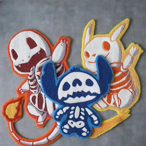 Коврик нестандартной формы с ручной тафтинговой отделкой, резной, для коммерческого использования, фигурной нарезки, с дизайнерскими логотипами, роскошный - Product Image 2