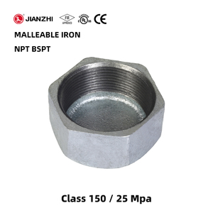 Raccords de <span class=keywords><strong>compteur</strong></span> d'eau Jianzhi en acier, bouchons à brides malléables, raccords de tuyauterie en fonte malléable - Product Image 1