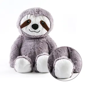 支持Oem服务毛绒玩具3/4/5Lb树懒毛绒玩具微波炉毛绒动物玩具毛绒幼儿睡觉