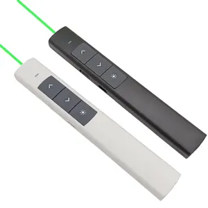 Pena Laser Lampu Hijau 2.4G RF Nirkabel Hijau Laser Pointer Presenter dengan Kemasan Blister