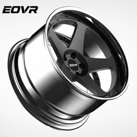 Rines EVOR Forjados Personalizados de 2 Piezas, Cóncavos Profundos, de Aleación, para Chevrolet C8, Mercedes G63, 5x120, 5x127, 5x114.3, Color Negro Mate