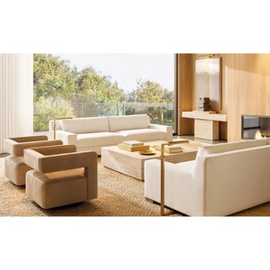 Oem Minimalism phòng khách trong nhà thoải mái đi văng cao cấp sang trọng thấp cánh tay ghế sofa nhà máy tùy chỉnh giá bán buôn - Product Image 6