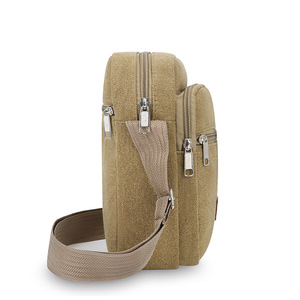 Sac d'affaires multi-couches en tissu Oxford, sac à bandoulière pour femmes et hommes, petit sac carré tendance, modèle <span class=keywords><strong>C109</strong></span> - Product Image 4