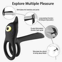 Kovida 2-in-1 Penisring Paar-Vibrator Sexspielzeug Erweiterung für Männer Frauen Fernbedienung App-Steuerung Masturbator Individuelles Paket Logo
