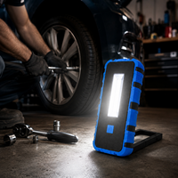 LED-Arbeitsleuchte 800LM Wiederaufladbare Magnetische COB-Arbeitslampe USB-C Tragbare Taschenlampe mit Haken für Mechaniker Autoreparatur Garage