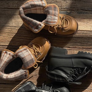 Nouvelles Bottes Vintage à Semelle Épaisse 2025 – Bottes de Travail Mi-Mollet pour Hommes et Femmes, Style Loisirs Extérieur, Chaussures de Randonnée pour Couples - Product Image 4