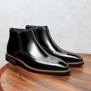 Zapatos de Cuero Formales de Negocios para Hombre, Última Moda, Clásicos, Casuales, con Cordones, Cómodos - Product Image 1