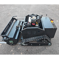 Tondeuse robot à fléaux télécommandée tout-terrain agricole, homologuée CE EPA, moteur diesel 4 temps 18 CV, 1000 mm, décharge latérale