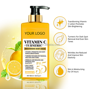 Crema Corporal Iluminadora con Vitamina C y Cúrcuma Recomendada por Dermatólogos de 500 ml, Reduce las Arrugas y Mejora la Elasticidad - Product Image 3