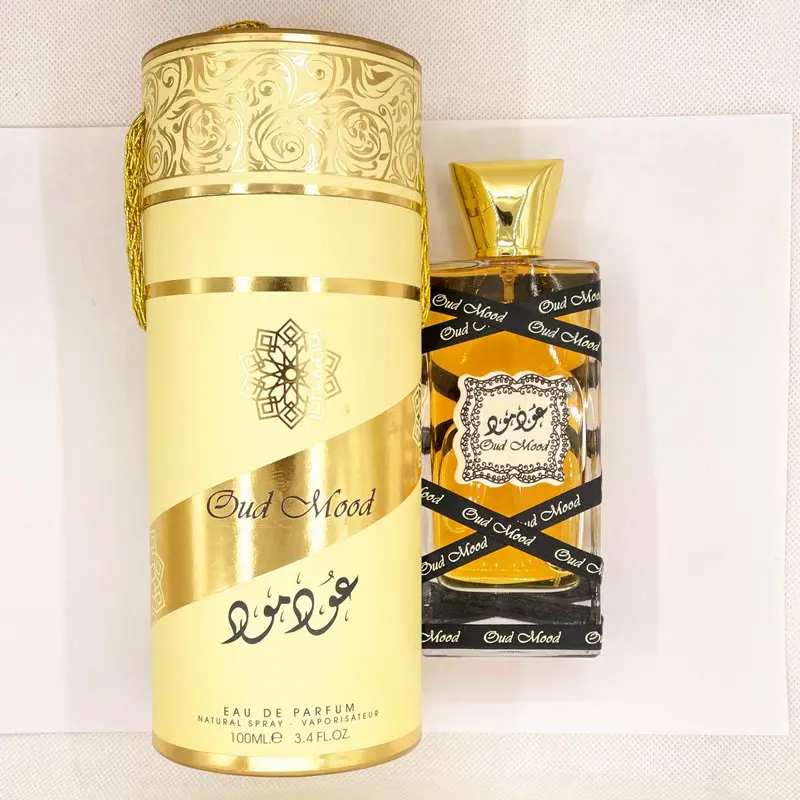 OUD MOOD Árabe Hombres Mujer Perfume EAU Dubai Familia Real Sabores naturales Perfume Fragancia ligera duradera Ventas directas de fábrica