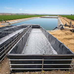 แผ่นกันซึม HDPE Geomembrane สำหรับบ่อเลี้ยงสัตว์น้ำ มาตรฐาน ASTM GRI GM13 สำหรับโครงการเพาะเลี้ยงสัตว์น้ำ บ่อเก็บน้ำ และโครงการชลประทาน - Product Image 4