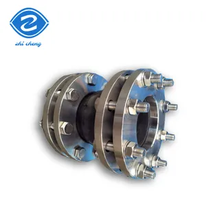 With paired flanges ANSI 150LB limit rod stainless steel opposite flange explosion-proof rubber expansion joints